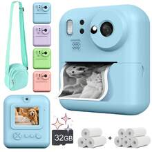 Kamera Digital Cetak Instan HD 1080P Baru, Dilengkapi Kertas Cetak dan Kartu Memori 32G, Kamera HD Ganda, Sempurna untuk Perekaman Video dan Fotografi, Cocok untuk Remaja dan Pemula, Hadiah Ideal untuk Anak Laki-laki dan Perempuan. - MultiWarna - View 3