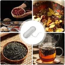 1/3 Piecesstainless Steel Tea Filter, Tea Infuser, Tea Strainer, Tea Set, Office Tea Bag, Soup Bag, Filter Mesh, Tea Filter, Rectangular Shape. - Silver - View 7