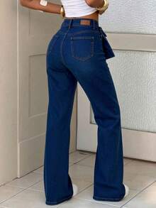 Women Jeans - Navy Blue - View 3