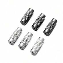 20pcs Brass Cylindrical Threaded Clasps, Barrel-Shaped Jewelry End Caps, Threaded Connectors, Copper Findings For Necklace, Bracelet And Other Jewelry Making - 20pcs - View 6