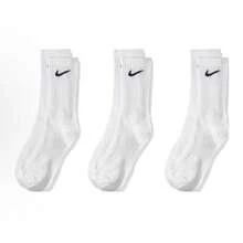 Nike 3双耐克Logo男女通用运动中筒袜，高帮训练健身长袜 SX7676-010 SX7676-100 SX7676-902 - SX7676-100 - 查看 5