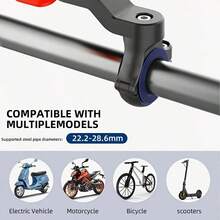 Motorcycle Phone Holder Shock-Absorbing Front Fork Mount Bicycle Phone Holder With Shock Absorber 360° Rotating Bicycle Handlebar Phone Clip Motorcycle Handlebar Mount Motorcycle Smartphone Shock Absorber - Multicolor - View 4