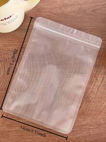 20Pcs Matte Self Sealing Bag Transparent Food Packaging Bag Candy Fruit Tea Sealing Bag - M & L - View 6