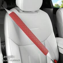 1件裝壓紋PU皮革汽車肩部套，30cm/50cm可選，舒適易安裝，四季通用，節日禮物，汽車內飾配件 - A - 查看 10