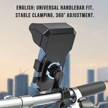 Bicycle & Motorcycle Universal Phone Holder, 360° Rotating Adjustable With Sunshade, Compatible With Most Smartphones, Enhances Riding Navigation Safety - Multicolor - View 10