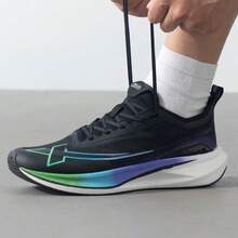 XTEP 2000km 2nd Gen Breathable Lightweight Sports Shoes With Cushioning, Grip And Durability For Men's Running - Black/Green - View 7