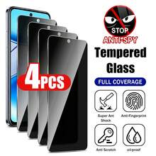 XINHONGYU 4pcs 28° Anti-Peeping Tempered Glass Screen Protector, Compatible With Redmi K90 Pro Max, Note 14 Pro+, Note 15 Pro+, Turbo 5 Max, 15, A3 Full Coverage Screen Protector - 4pcs - View 34
