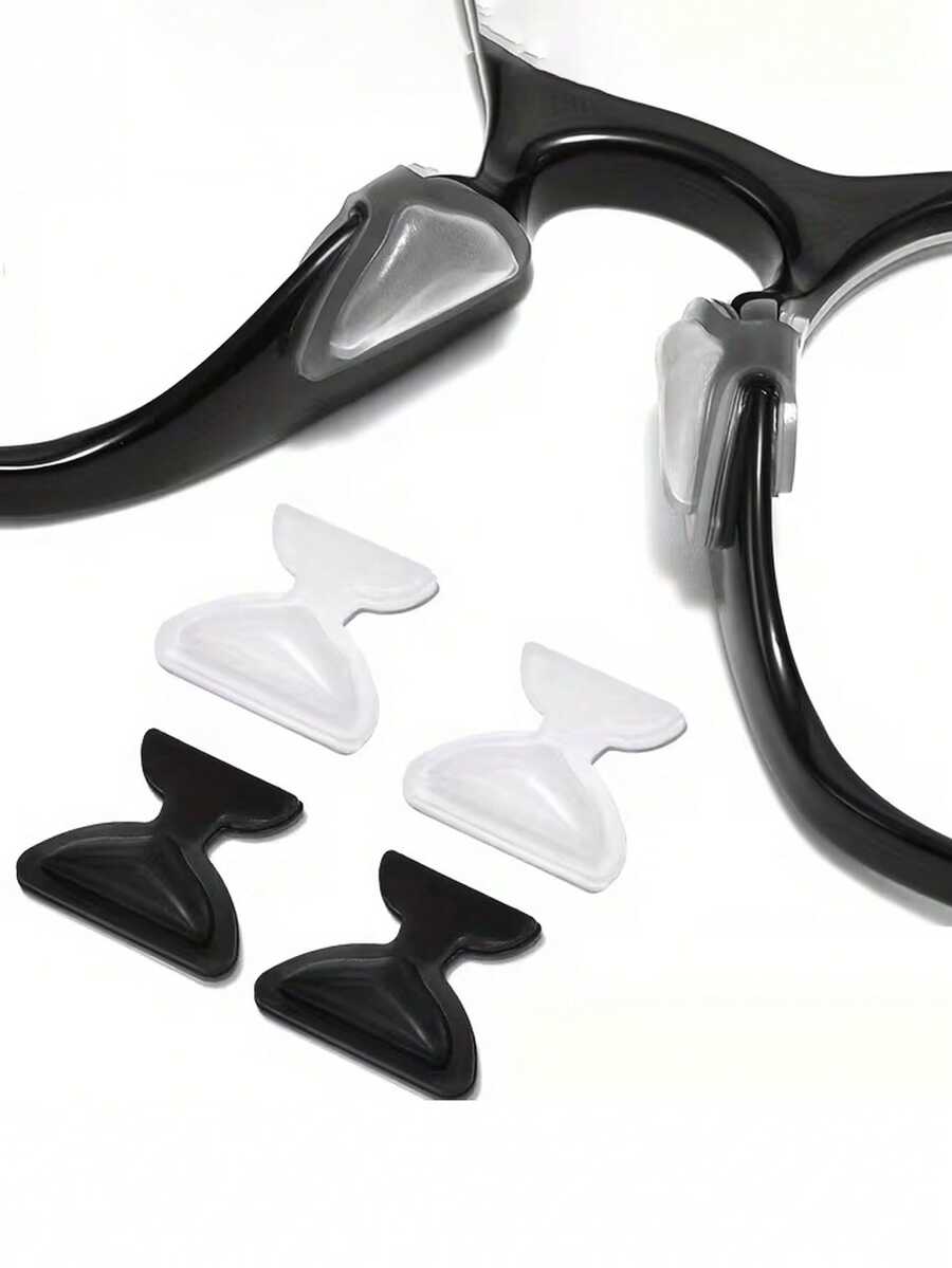 Soft Silicone Nose Pads, Butterfly-Shaped Air Cushion Design, Easy To Attach And Wear - Anti-Slip, Full Plastic Frame, Built-In Reinforced Air Cushion, Odorless, Eye Protection Accessory, Replacement Anti-Slip High-Cushion Nose Pads For Glasses And Fashion Eyewear - Multicolor - View 1