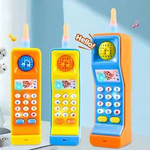 Telepon Mainan Bayi, Mainan Simulasi Musik Edukatif, Mainan Pendidikan Dini (Baterai Tidak Termasuk) - MultiWarna - View 2