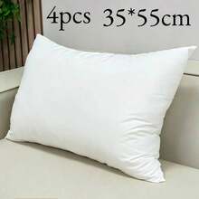 Núcleo de almohada de tela no tejida, relleno de algodón PP suave y de alta resistencia, disponible en varios tamaños, envío sellado al vacío, núcleo de almohada rectangular blanco. - Blanco - Ver 12