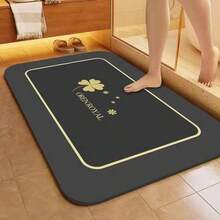 1 pieza Alfombra de baño súper absorbente, antideslizante de secado rápido, suave de tierra de diatomeas, alfombra de ducha, bañera, exterior, puerta, decoración del hogar, decoración de otoño, decoración de baño - Multicolor - Ver 15