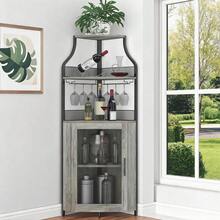 Kselythan Corner Shelves - Grey - View 1