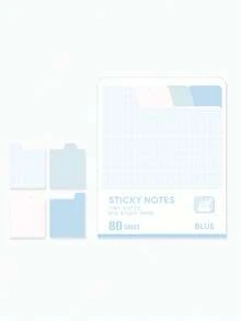 1pc Back To School 80-Sheet Colorful Index Sticky Notes, Student-Specific Tearable Durable Writing Memo Pad. Meeting Notes, Message Pad, Convenient Planner Notebook, Student Draft Memo Writing Sticky Notes - Multicolor - View 14