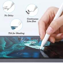 Ujung Pena Logam Pengganti Warna Putih, Kompatibel dengan Model Apple 1/2/Pro, Sensitivitas Tinggi dan Kontrol Presisi, Cocok untuk Digunakan dengan Pena Stylus. - MultiWarna - View 8