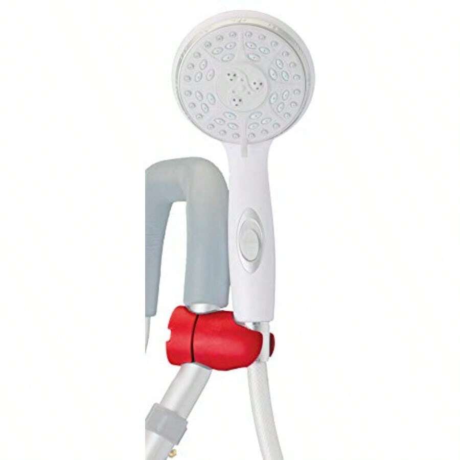Handheld Shower Holder Attachment For Bath Seats And Transfer Benches Universal Mount For Bath Stool, Shower Commode And Chairs, Adjustable, Secure, Easy Install Bathroom Accessory - Red - View 1