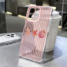 1 buah Casing Ponsel Transparan Motif Kerang, Bintang Laut, Kura-kura, dan Cangkang Luar Angkasa, Dapat Dipersonalisasi untuk iPhone 16 Pro Max 17/16/15/14 Plus/13/12/11, Casing Pelindung Udara - MultiWarna - View 2