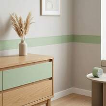 1 Roll Matte Sage Green Self-Adhesive Baseboard Sticker 10cm Wide, Glue-Free Self-Adhesive Wall Decoration Baseboard, Home Wall Renovation Decoration, Home Decor, Room Decor, Dorm Decor, Wall Decor - 1PC - View 7