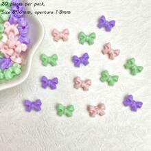 10mm Acrylic Macaron Color Small Bow DIY Mobile Phone Chain Hair Accessories With Separated Beads Accessories Material Loose Beads - Multicolor - View 47