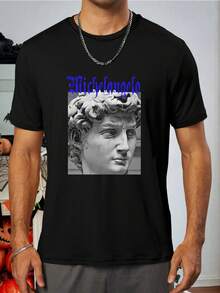 Custom Basic T-Shirt Unisex, Upload Photo & Text, Personalized Birthday & Anniversary Gift Sports - Black - View 5