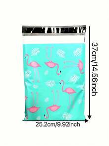 8pcs Self-Sealing Flamingo Polyester Mailing Bags, Tear-Resistant Clothing Shipping Bags - PE Material, Office Supplies Direct Mail Bags, Plastic Mailing Bags, Shipping Bags, Parcel Bags - Multicolor - View 2