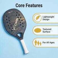 Beach Tennis Racket With Storage Bag, Lightweight Non-Slip Handle Beach Tennis Racket, Suitable For Adult Beginners Outdoor Beach Sports Training - Multicolor - View 3
