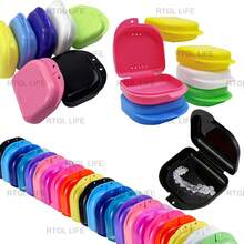 5pcs Denture Case With Air Vents, Sealed Lid, Transparent Retainer/Night Guard Storage Box, Individually Packaged, Multicolor (Random Color) - A - View 4
