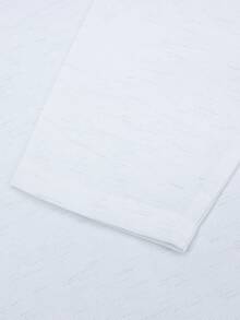 Men's Casual Versatile Linen Blend White Apricot T-Shirt - Apricot - View 7