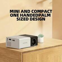 720P HD Mini Projector, Portable LED Projector With USB/SD/AV Ports, Compact Home Theater Movie Projector, Multi-Functional Projector For Outdoor Camping Office, Ideal Birthday Gift For Kids Family - UK Plug(220-240V) - View 5