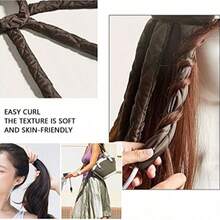 1pc 8-Tooth Heatless Curling Roller, Soft Wave Hair Styling Tool, Suitable For Salon, Beauty Parlor, Travel Essential Hair Styling Tool And Accessory; Back To School, Travel Vacation Essential Item; Women's Hair Accessories, Styling Tool, Hair Ornament - Multicolor - View 9