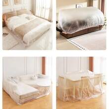 5/10pcs Extra Large Furniture Cover, Heavy Duty Clear Plastic Sofa Cover Waterproof UV Protection, All-Weather Patio Balcony Table Cover - Multicolor - View 6