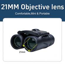 8X21 HD Binoculars,Made Of ABS And Metal Materials,Compact Design Sturdy And Durable,Optical Glass Lenses With Clear Imaging,Universal For Adults,Suitable For Bird Watching,Hunting,Travel And Concerts - Binoculars - View 4
