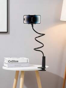 360° Adjustable Flexible Gooseneck Phone Holder, Slouchy Clip-On Phone Stand, Stable Anti-Shake Bedside And Desktop Phone Mount, Multi-Functional Smartphone Bracket, Suitable For Watching Videos, Office And Learning - Multicolor - View 2
