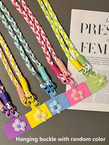 Dopamine Color Ins Style Cloud & Star Phone Lanyard Wrist Strap, Suitable For Phone/Camera, Multi-Functional Keychain Bag Pendant - Multicolor - View 7