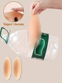 2/4 Pcs Silicone Hip Pads, Reusable Self-Adhesive Buttock Enhancer Pads For All Body Types - Multicolor - View 5