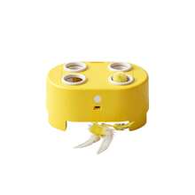 Interactive Cat Toy 3-In-1 Automatic Cheese-Shaped USB Rechargeable 4-Hole Mole & Rotating Feather 3-Mode Electric Pet Toy For Indoor Adult Cats & Kittens, Relieves Boredom Interactive Automatic Cat Toy - Yellow - View 12