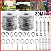 30M Stainless Steel Wire Rope Cable Hooks Hanging Kit Garden Railing Rope Roll - VJE0399 - View 12