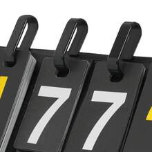 Scoreboard 4-Digit Portable Flip Scoreboard Multi-Function Scoreboard - Black - View 9
