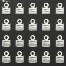 200pcs DIY Connector Leather Cord Clamps Combination, Crimp End Caps, Approx 7mm, Multi-Color Optional, Suitable For DIY Bracelet, Necklace, Anklet End Connectors, Cord End Clamps, Rope End Clips, Jewelry Connectors, Phone Chain Tail Fixings, DIY Jewelry Making Materials, Jewelry Making Parts - Crimp End - View 13