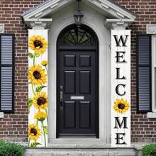 2D Flat 2D Flat 2D Flat, 2D Flat 1pc, 2D Flat Welcome, Polyester Material. This Sunflower Theme - Sunflower Theme - View 11