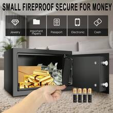7Sevenjokers Small Black Digital Combination Security, 8.5L Anti-Theft Security With 2 Spare Keys; Concealed Mini Secure For Home, Halls Of Residence, Offices And Hotels; Storage For Valuables - Black - View 4
