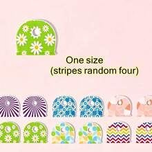4pcs Striped Pattern Non-Slip Silicone Key Caps - Durable Non-Slip Key Identifiers, Suitable For Home, Office And Door Keys - Essential Item, Perfect For Family And Roommates, Keep Items Organized, Great Gift Choice - Multicolor - View 10