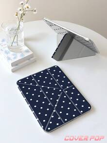 波點與簡約圖案平板保護殼，相容 iPad 9.7/10.2/10.5/10.9/12.9/Pro 11、第 10 代，相容 Galaxy Tab S6 Lite 10.4 吋，相容 Kindle Paperwhite 第 12 代 2024、Kindle（第 11 代 2024 發行），柔軟防摔，智慧支架/自動喚醒/睡眠，Y 型折疊平板保護套，多種觀看角度，返校禮物 - 彩色 - 查看 4