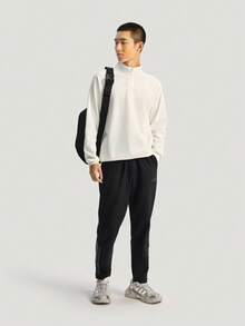 Adidas Men's TH WAFFLE HZ Knit Sweatshirt No Hood KR2553 - White - View 6
