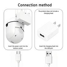 WiFi Security Camera, Supports AI Human Tracking, Color Night Vision And Two-Way Audio, Suitable For Home Security - Perfect Gift For Valentine's Day/Christmas/New Year - White - View 8