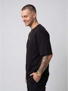 Men T-Shirts - 黑色 - 查看 3