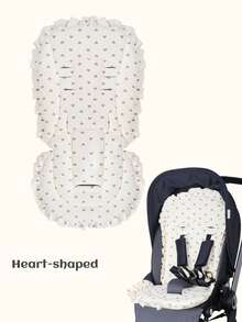 1pc Reversible Thickened Soft Baby Stroller Seat Cushion, Highchair Pad, Basket Liner - Multicolor - View 12