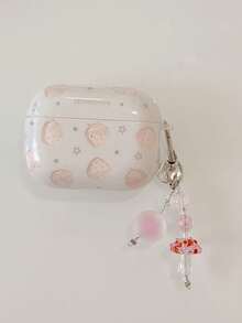 Fresh Pink Strawberry Protective Case Compatible With Apple 4, Pro 3, 1/2/3, Bluetooth Earphone Cover, IPod Case - Baby Pink - View 8
