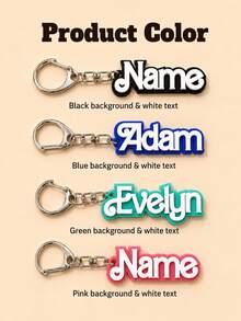 Customized Name Sports Keychain, Personalized Football, Basketball And Baseball Keychain, Unique Souvenir For Sports Enthusiasts And Fans - Style D - View 3