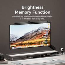 VENTION Aluminum Monitor Light Bar, USB Powered Asymmetric Light Source, Gravity Clip Design, Eye-Care Anti-Glare Flicker-Free Touch Dimmable Lamp - PDA - View 6