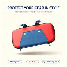 1pc Hard Shell Storage Bag For Nintendo Switch 2, Shockproof And Pressure-Resistant Protective Storage Bag, Built-In Foldable Stand, Large Capacity For Console, Protective Case, Charger And Accessories, Mesh Pocket Design, Portable Travel Game Console Protective Case - View 9